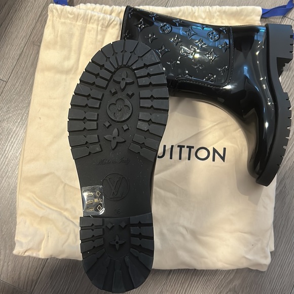 LOUIS VUITTON Drops Flat Half Rain Boot - Picture 5 of 6